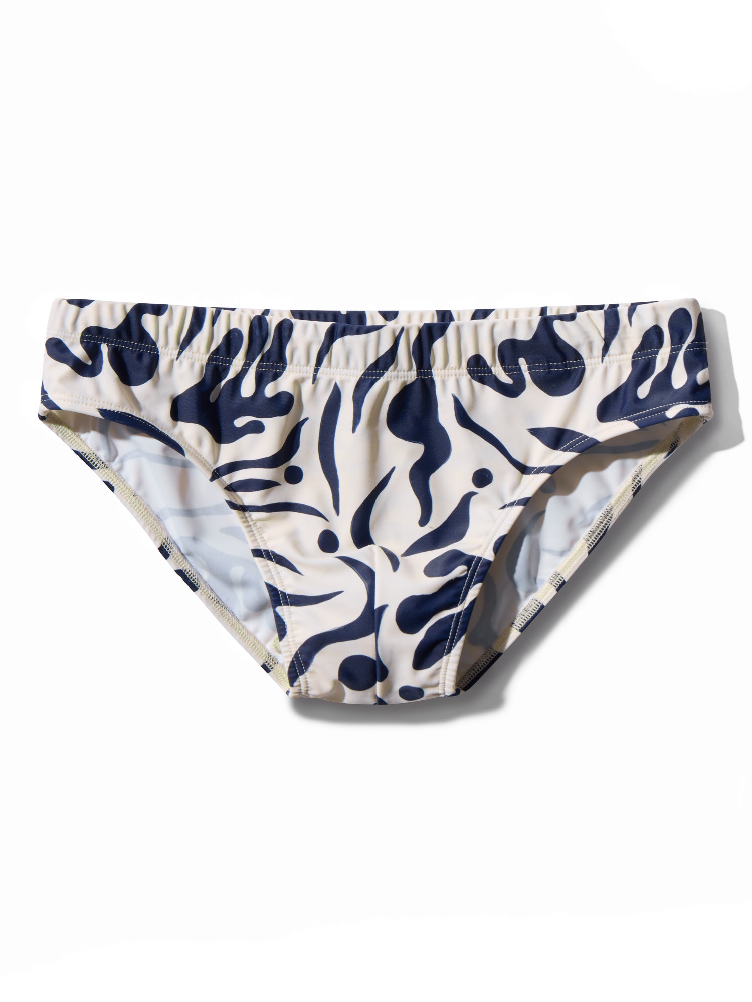 image of swimwear slip in Rivage print front view by Bas Bains