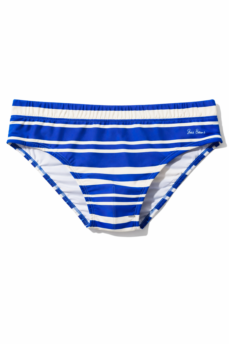 Elia Slip Navy Stripe Front Bas Bains
