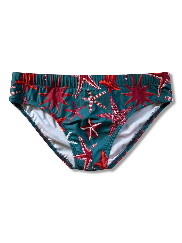 Elia Slip in Estrella de Mar Verde Front by Bas Bains